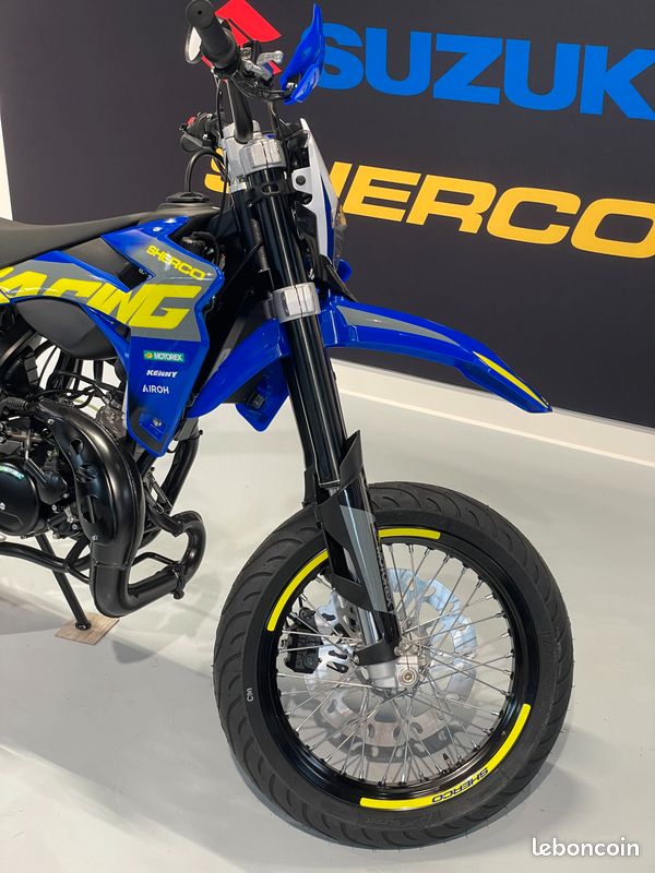 SHERCO 50 SM-RS FACTORY SILVER PINK BLACK MOON