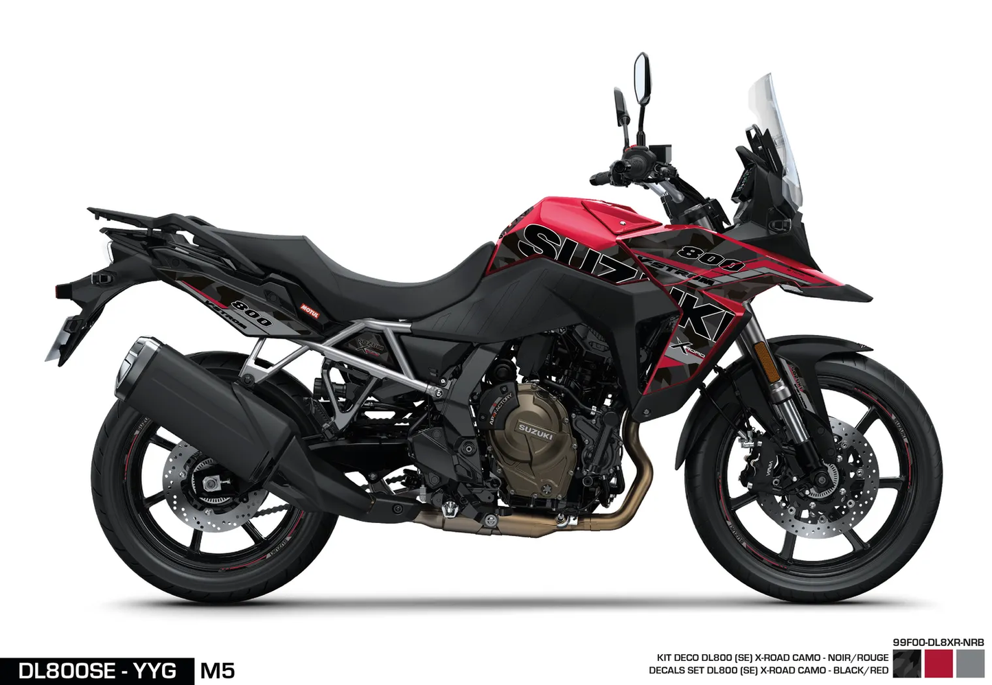 KIT DECO DL800SE - XROAD - BLACK/RED