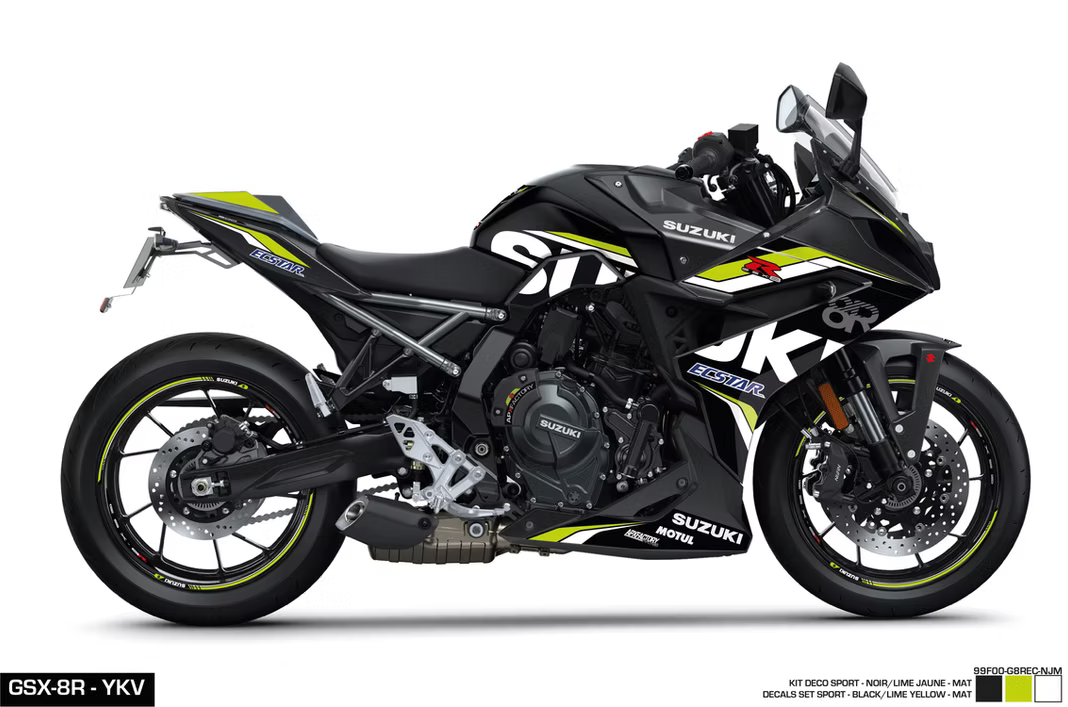 KIT DECO - GSX-8R SPORT NOIR/JAUNE