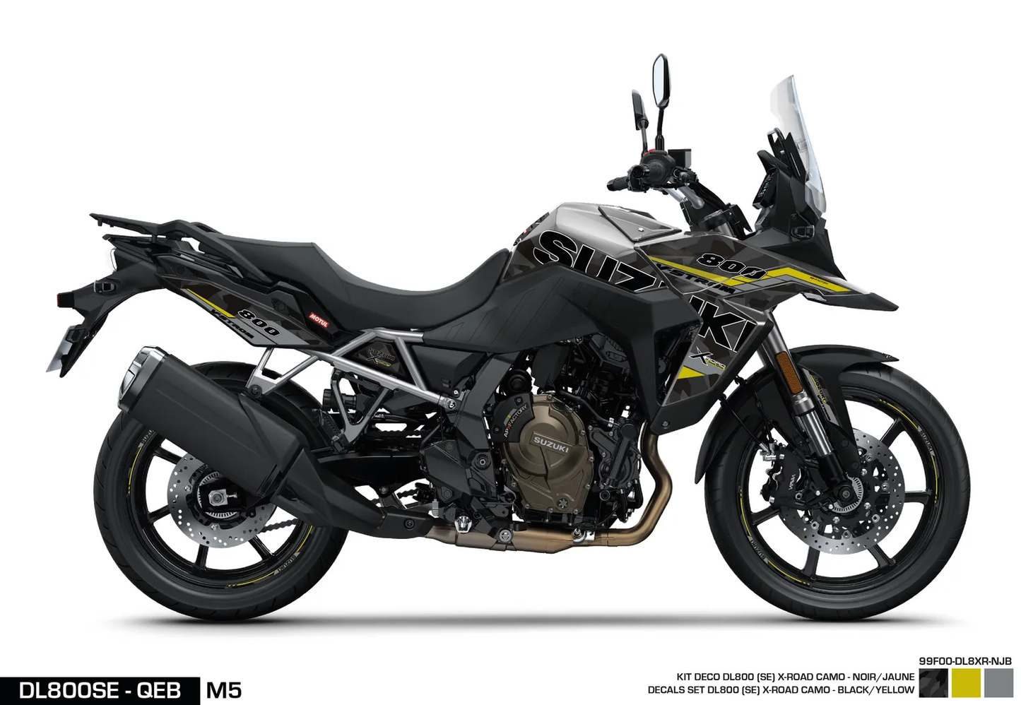 KIT DECO DL800SE - XROAD - BLACK/JAUNE