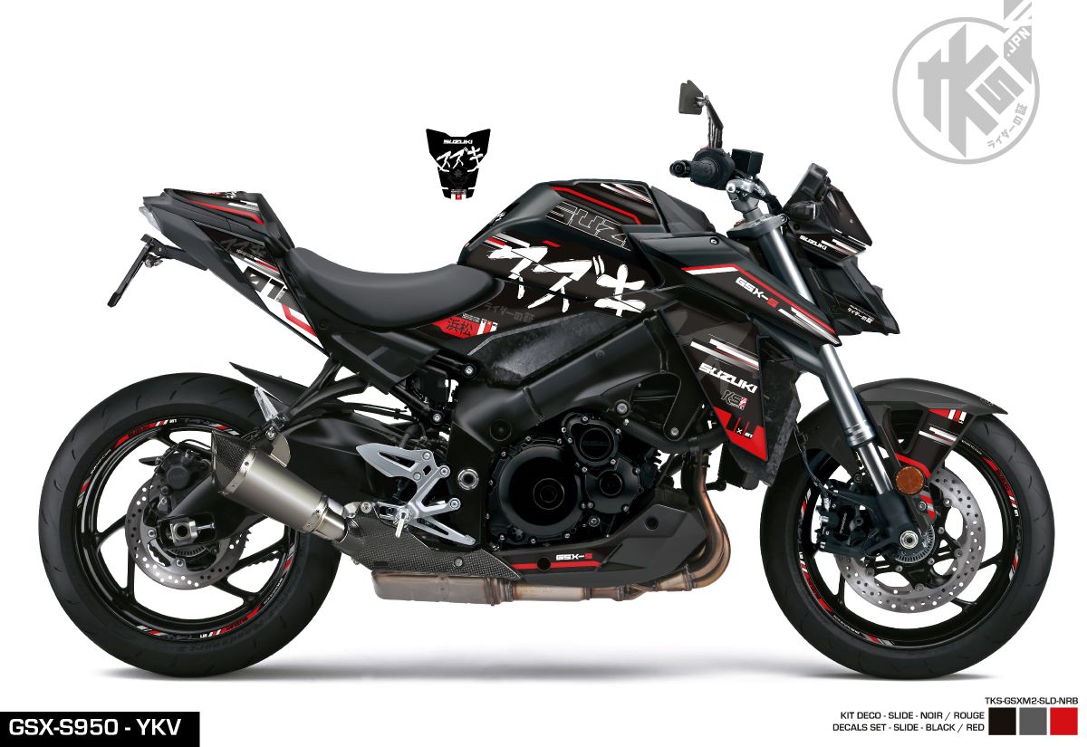 STICKERS SET GSX-S950/1000 -SLIDE- BLACK/RED