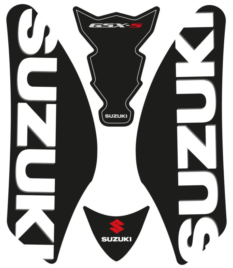 PROTECTIONS DE RESERVOIR GSX-S1000 NOIR 1