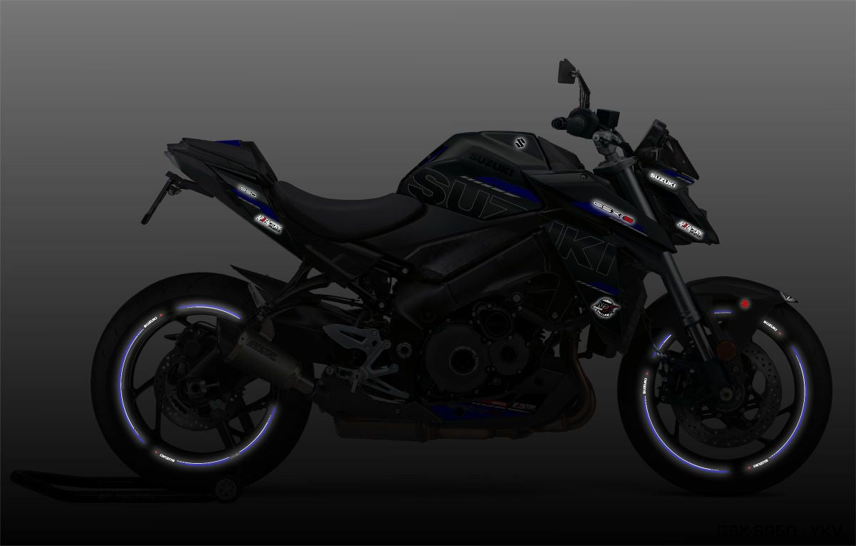 STICKERS SET GSX-S950/1000 - SPORT - BLACK/BLUE