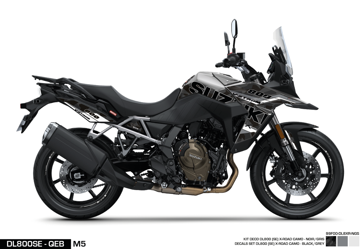 KIT DECO DL800SE - XROAD - BLACK/GREY