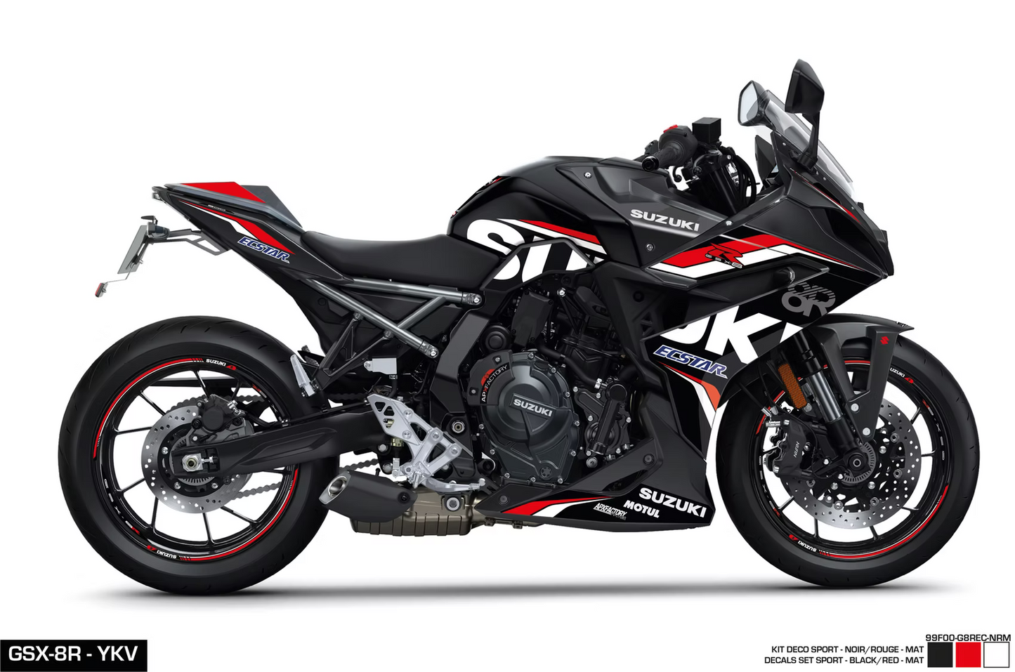 KIT DECO - GSX-8R SPORT NOIR/ROUGE
