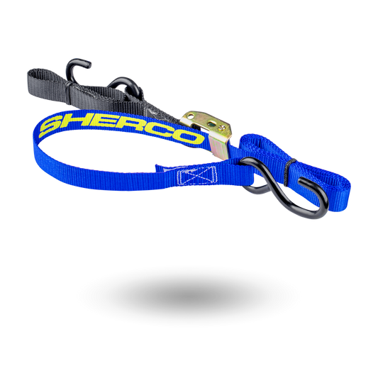 Sangles moto Sherco bleues 25 mm – Motos Dario Colmar