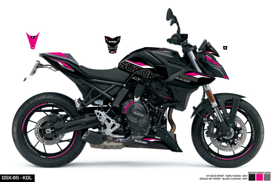 KIT DECO GSX-8S SPORT-KGL NOIR FUSHIA