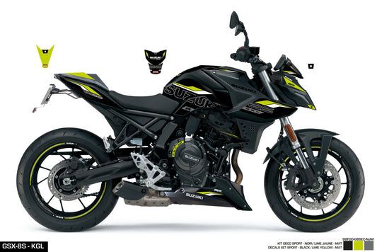 KIT DECO GSX-8S SPORT-KGL NOIR JAUNE