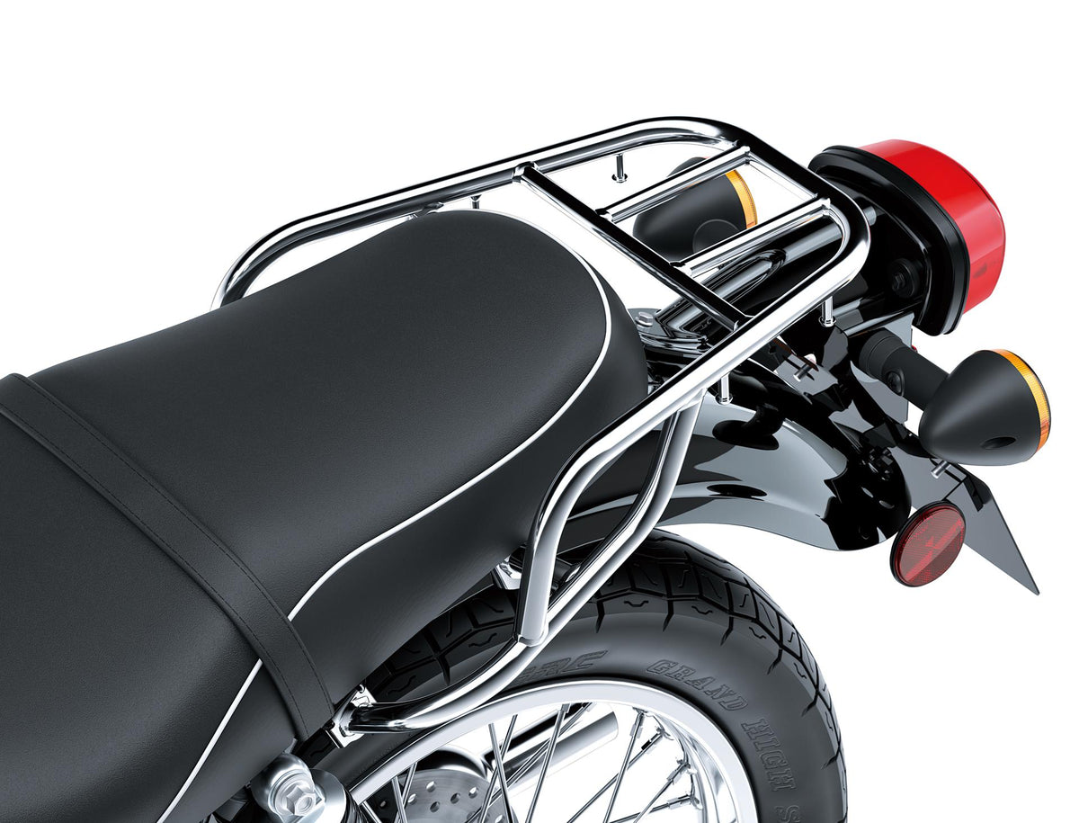 Porte bagages arrière chromé (W230) Kawasaki – Motos Dario Colmar
