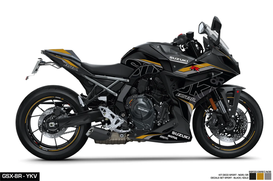 KIT DECO - GSX-8R SPORT NOIR/GOLD