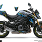 KIT DECO GSX-S950/1000 BLEU/FLUO