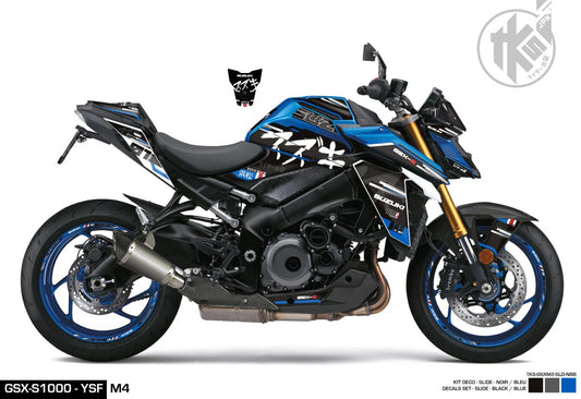 STICKERS SET GSX-S950/1000 -SLIDE- BLACK/BLUE