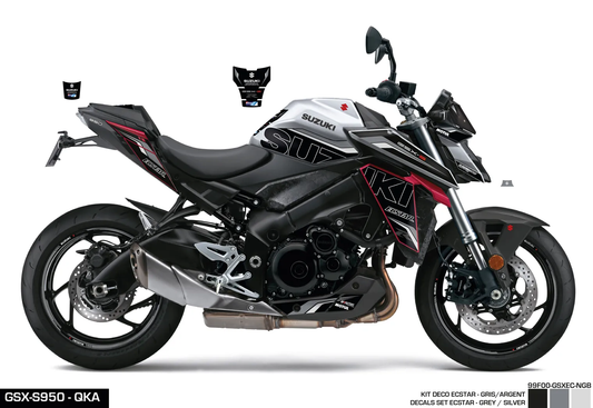 KIT DECO GSX-S950/1000 NOIR/GRIS