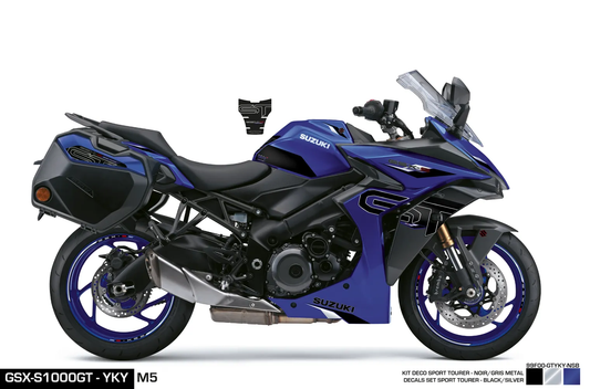 KIT DECO GSX-S1000 GT YKY - BLACK/SILVER