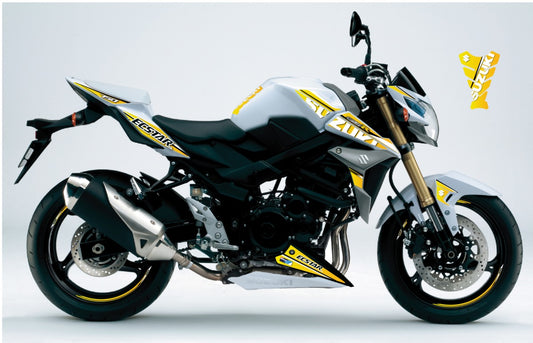 KIT DECO SUZUKI GSR 750 ECSTAR GP JAUNE