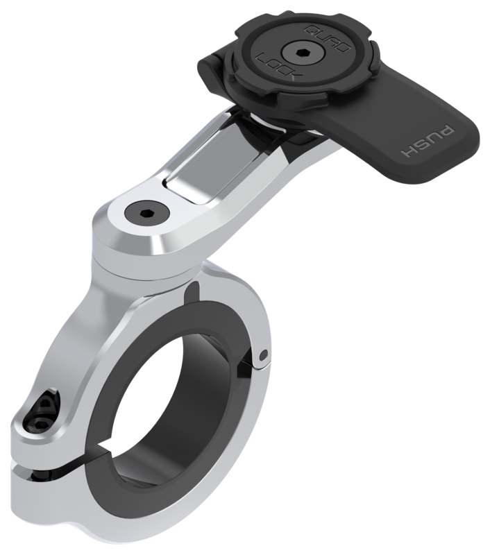 Support de montage guidon QUAD LOCK Pro/Pro Chrome - pour guidons FATBAR / spécial CUSTOM