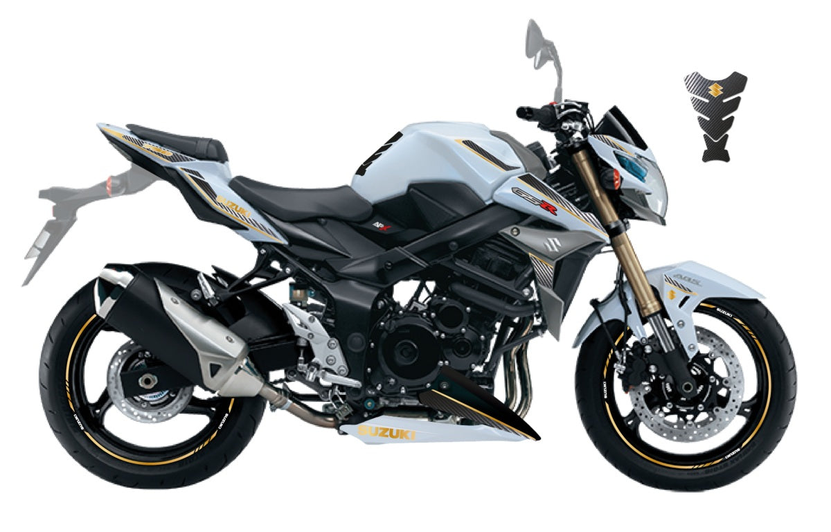 KIT DECO SUZUKI GSR 750 CARBONE OR