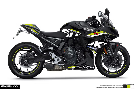 KIT DECO - GSX-8R SPORT NOIR/JAUNE