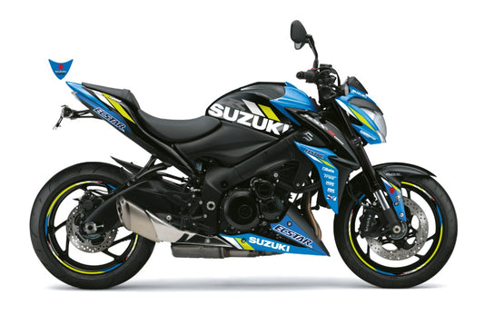KIT DECO GSX-S1000 ECSTAR GP 2019 - BLEU/JAUNE-BRILLANT