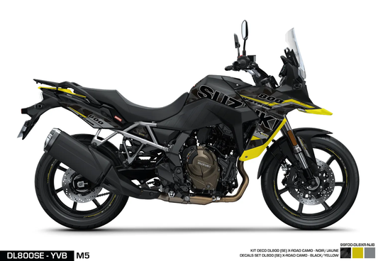 KIT DECO DL800SE - XROAD - BLACK/JAUNE