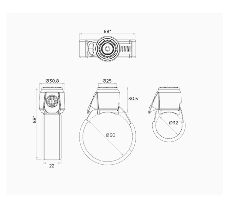 Support de smartphone QUAD LOCK arceau de sécurité