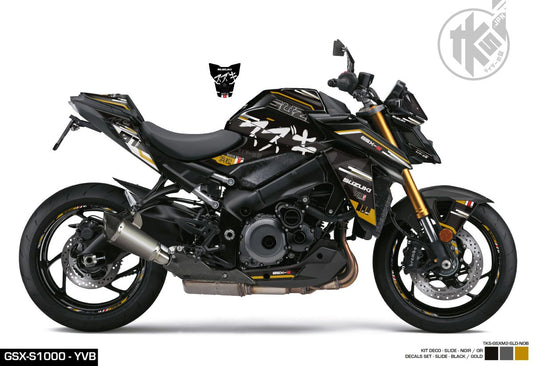 STICKERS SET GSX-S950/1000 -SLIDE- BLACK/GOLD