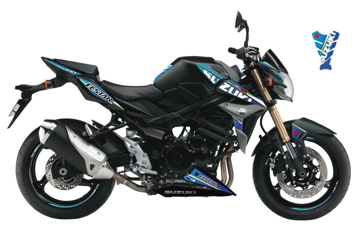 Kit déco Suzuki GSR 750 ECSTAR GP BLEU/JAUNE