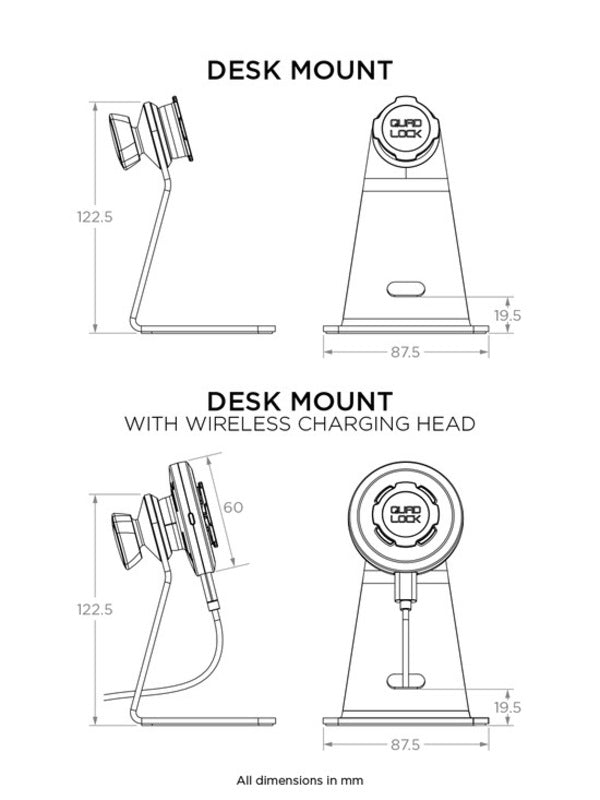 Support de smarphone bureau QUAD LOCK