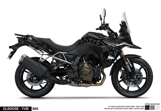 KIT DECO DL800SE - XROAD - BLACK/GREY