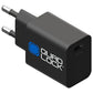Adaptateur secteur QUAD LOCK 30W standard EU port USB Type A et C