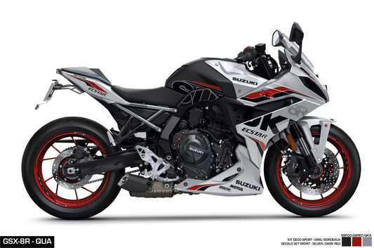 KIT DECO - GSX-8R SPORT SILVER/RED