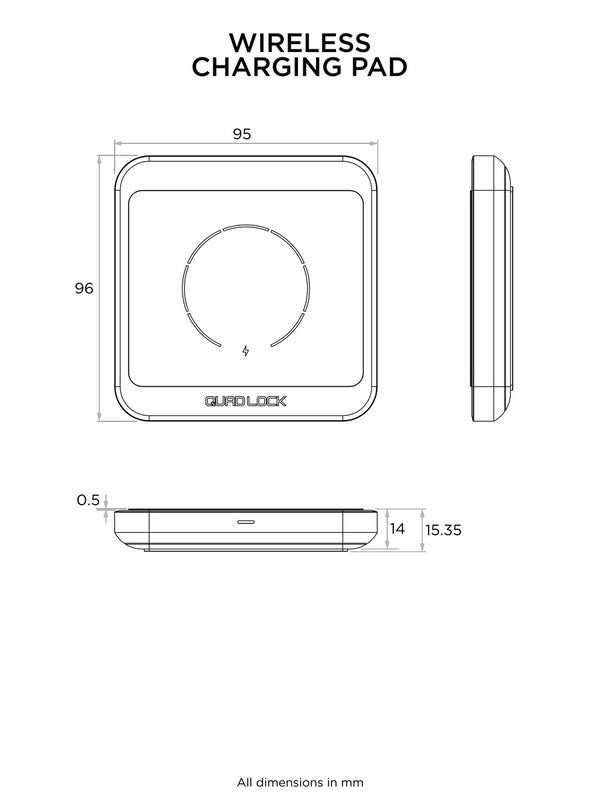 Base de recharge sans fil QUAD LOCK MAG