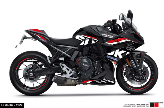 KIT DECO - GSX-8R SPORT NOIR/ROUGE