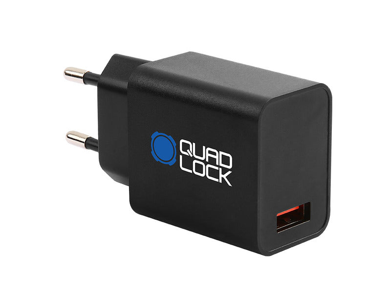 Adaptateur secteur QUAD LOCK 30W standard EU port USB Type A et C