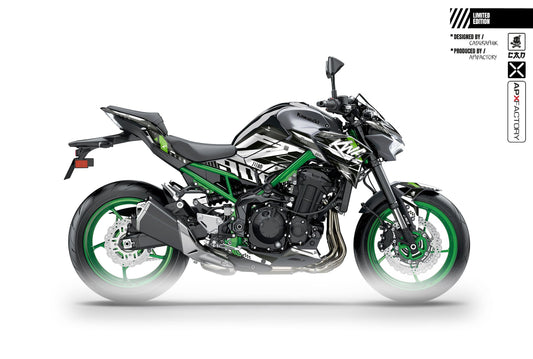 STICKERS SET Z900 PHASE 2 - GREEN TECK