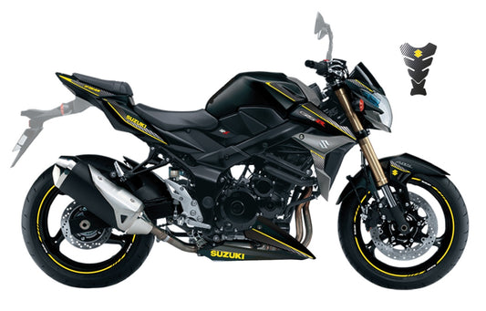 KIT DECO SUZUKI GSR 750 CARBONE JAUNE