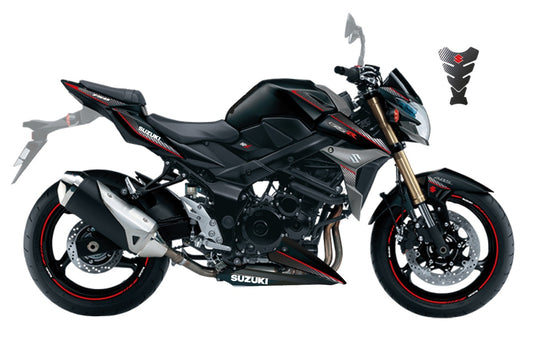 KIT DECO SUZUKI GSR 750 CARBONE ROUGE