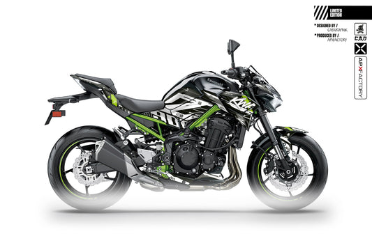 STICKERS SET Z900 PHASE 2 - ACID GREEN TECK