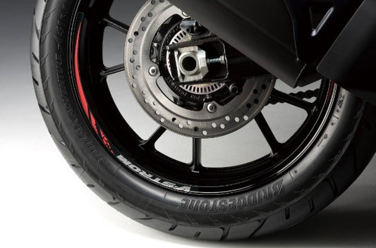 Liseret de jante 19'' - v-strom rouge Suzuki V-strom 1050A / V-strom 1050 XT – Motos Dario Colmar