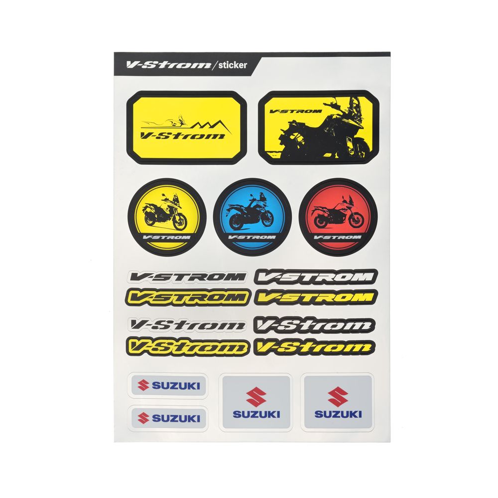 Feuille d'autocollants V-Strom Suzuki – Motos Dario Colmar