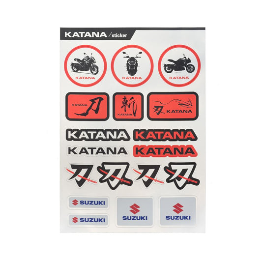 Feuille d'autocollants Katana Suzuki – Motos Dario Colmar