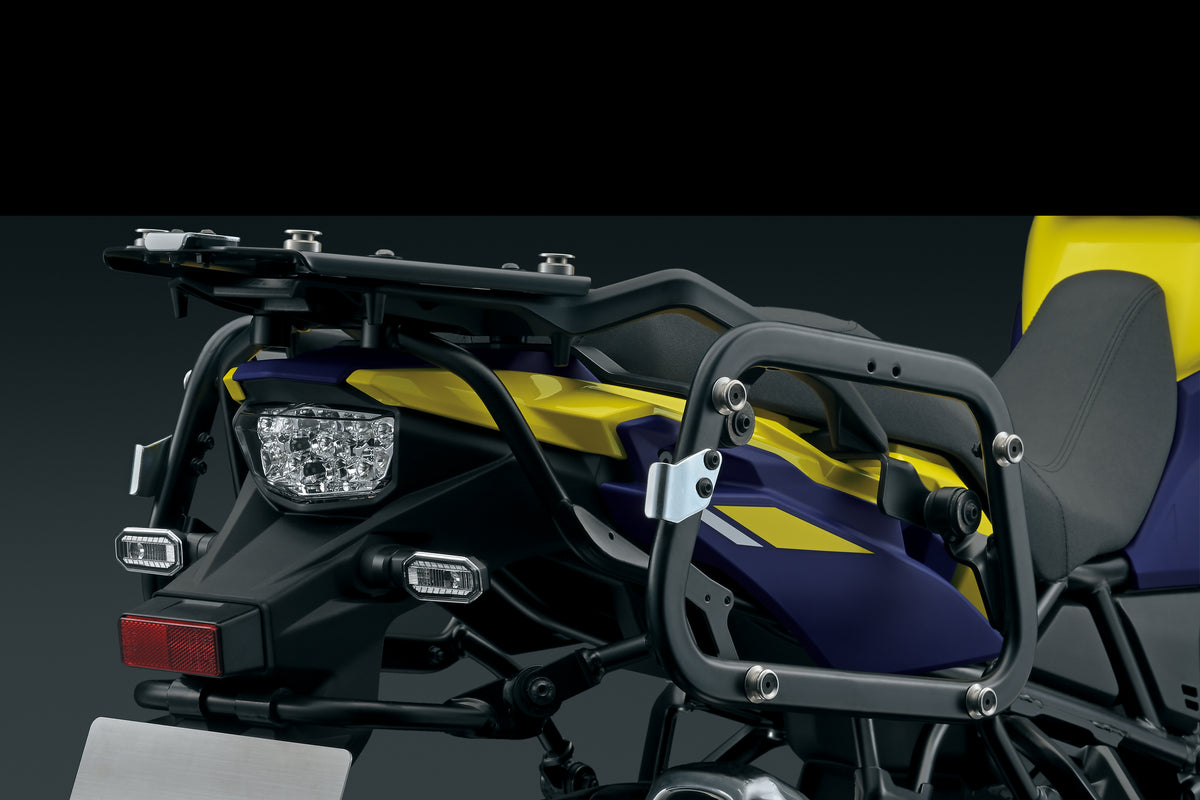 Platine de fixation valises - aluminium Suzuki V-strom 800SE – Motos Dario Colmar