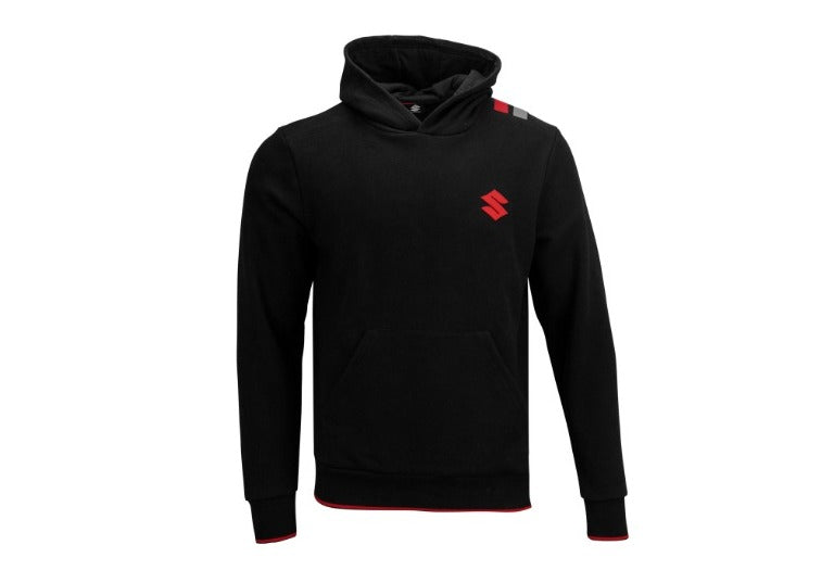 Sweat à capuche team black Suzuki – Motos Dario Colmar