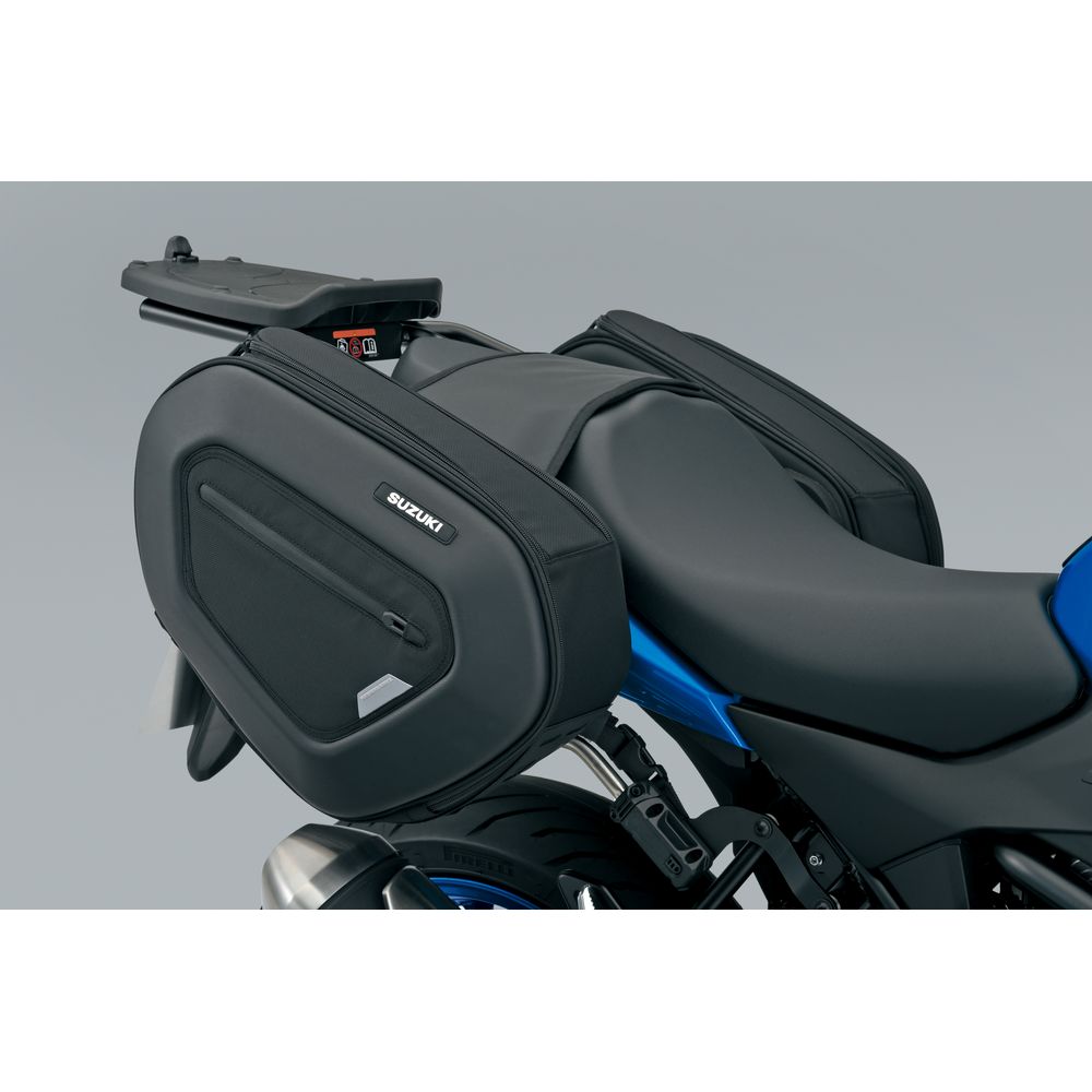 Jeu de sacoches latérales souples Suzuki SV-7GX – Motos Dario Colmar