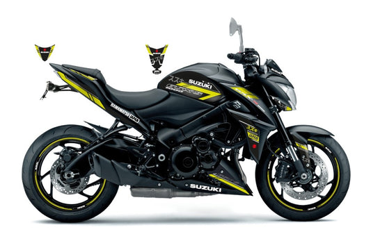 KIT DECO GSX-1000 JAPAN - NOIR/JAUNE MAT
