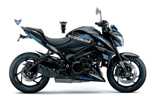 KIT DECO GSX-S1000 YOSH - NOIR/BLEU-MAT