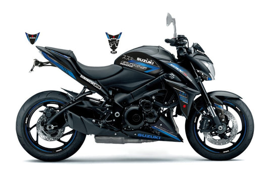 KIT DECO GSX-1000 JAPAN - NOIR/BLEU MAT