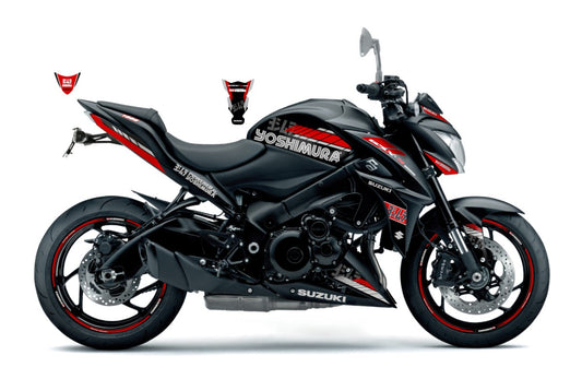 KIT DECO GSX-S1000 YOSH - NOIR/ROUGE-MAT