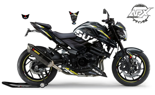 KIT DECO GSX-750 ECSTAR GP 2020 - NOIR/JAUNE-MAT