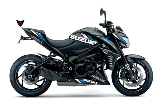 KIT DECO GSX-S1000 ECSTAR GP 2019 - NOIR/BLEU-MAT